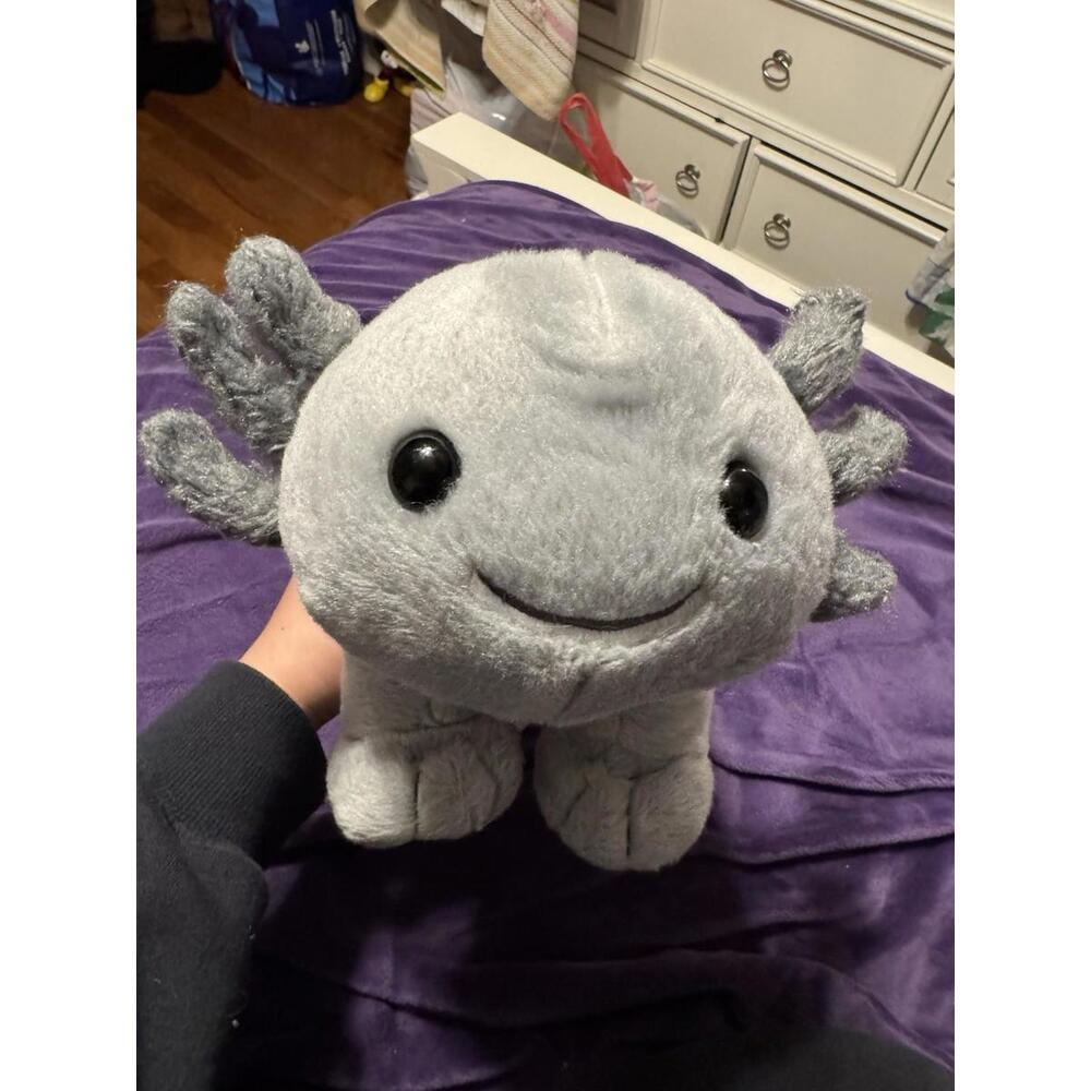 Build-A-Bear Gray Grey Axolotl Plush Stuffed Rare 19in
